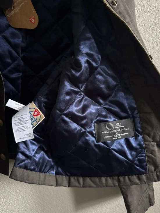 J.Crew Cropped Barn Jacket™ in Ripstop Cotton Size Small Mossy Brown - Picture 5 of 5